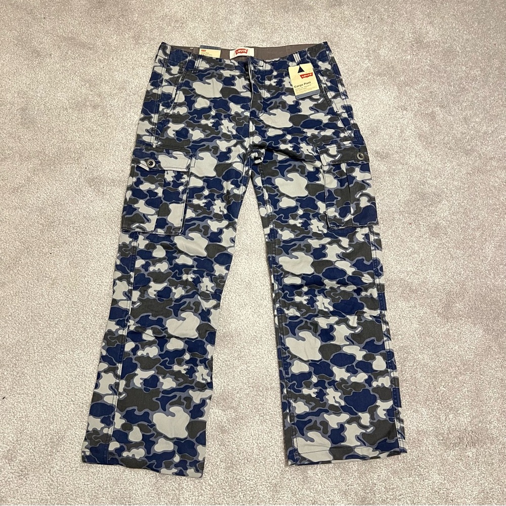 Levi's Blue Cloud Camo Cargo Pants